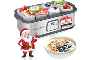 Ultimate Probiotic Yogurt Maker - Make Billions of Live Probiotics with Adjustable Temperature and Time Control - Get Better 