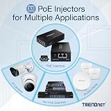 TRENDnet TPE-115GI Gigabit PoE+ Injector IEEE 802.3at 100m Network Power view 8