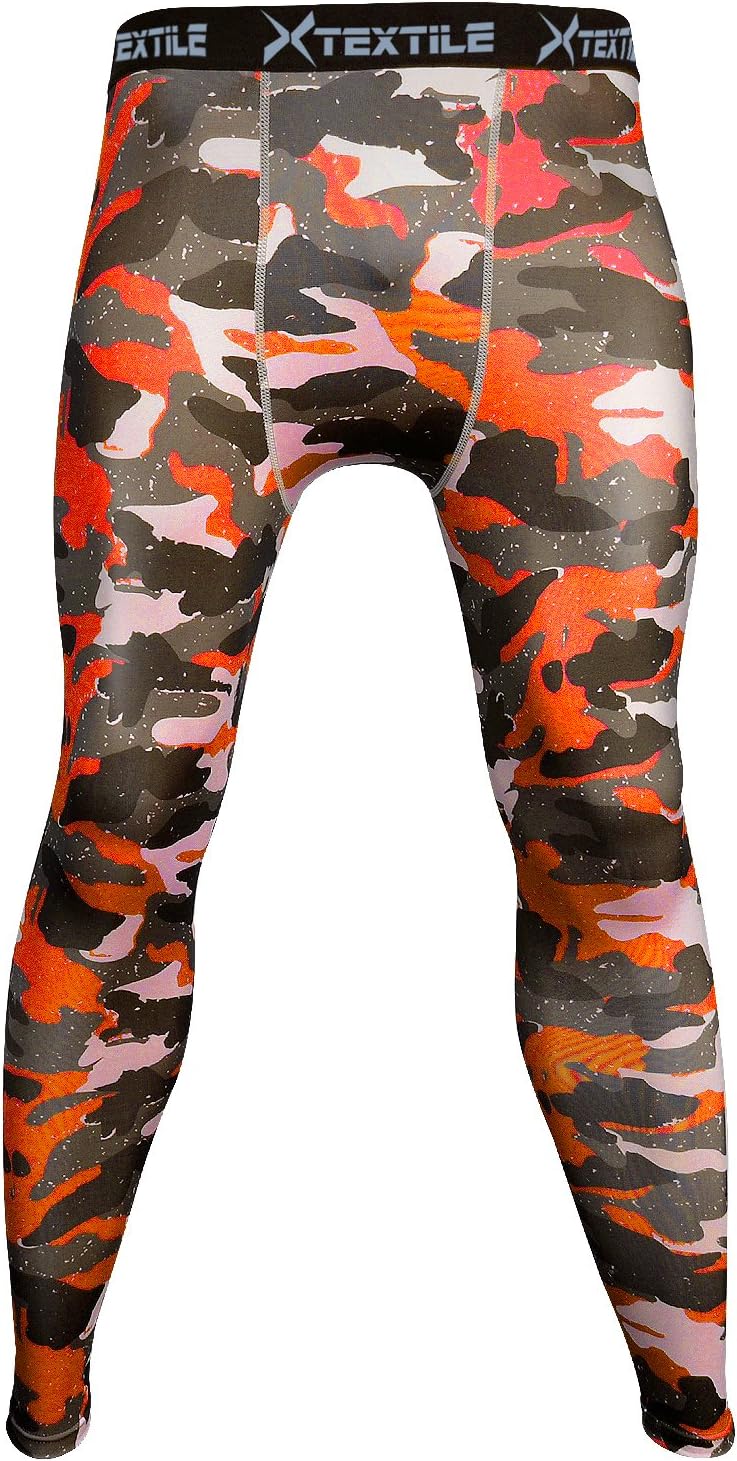 Mens Snow Camouflage Sports Compression Tight Cool Dry Sports Pants Base Layer Running Leggings Yoga Rash Guard