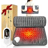Electric Heating pad for Back Neck Shoulder Knee Arms Legs- Electric Heat Pads with 6 Heat Settings &amp; Auto Shut Off Heat Heating Pad for Birthday Mother Father Girl Men Women