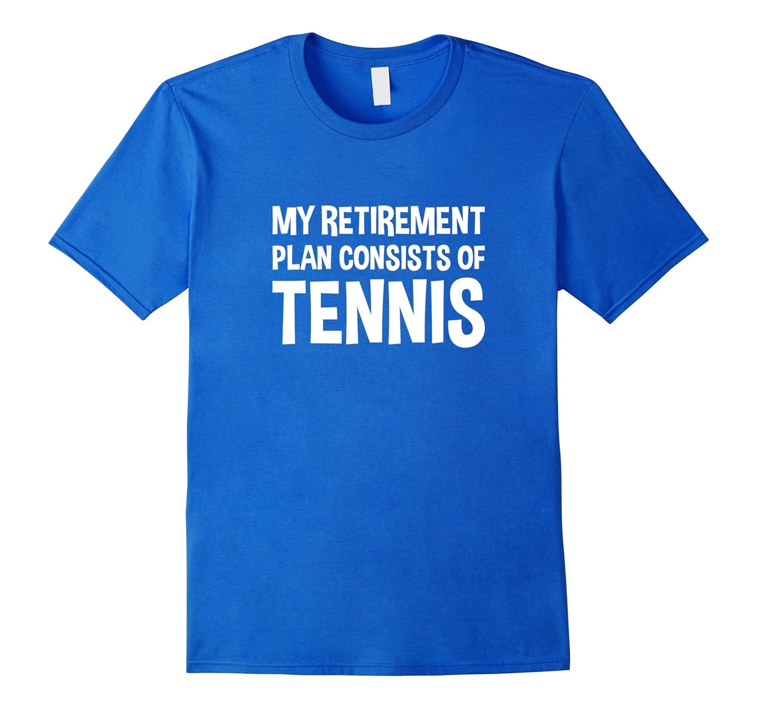 Tennis Retirement Plan Funny Grandparent T-Shirt-anz