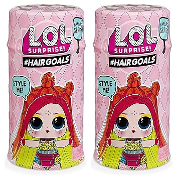 【クリックでお店のこの商品のページへ】L.O.L. Surprise！ Hairgoals 2 Makeover Series with 15 Surprises LOLサプライズ ヘアーゴールズ メイクオーバーシリーズ 2PACK [並行輸入品]