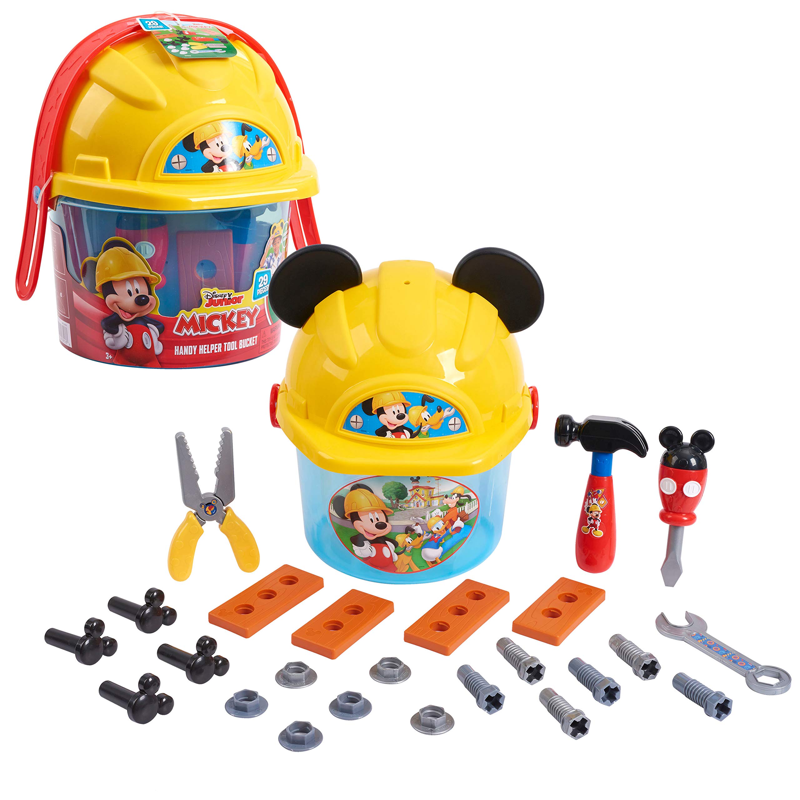 Disney Junior Mickey Mouse Handy Helper Tool Bucket Construction Role  | amzdealz