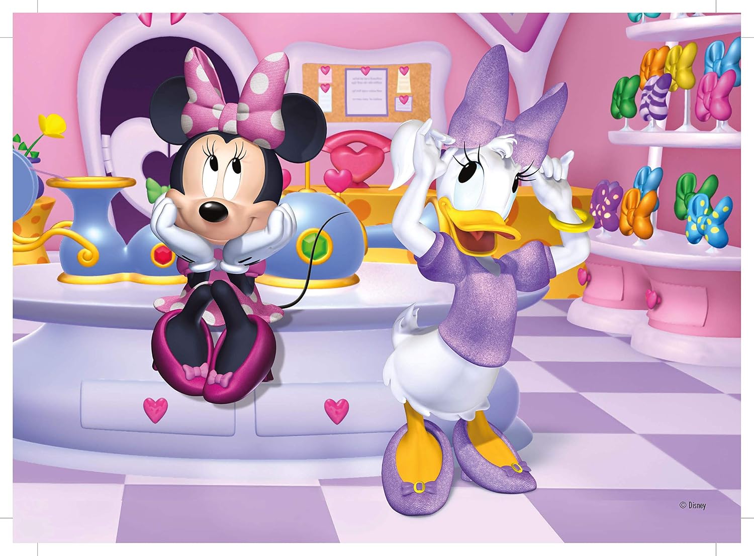 King 5254 Disney 4-in-1 Jigsaw Puzzle Minnie Mouse (12/16/20/24-Piece ...