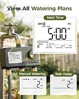 Diivoo Sprinkler Timer 3 Zone Hose Timer with Brass Inlets 3 Outlets view 5