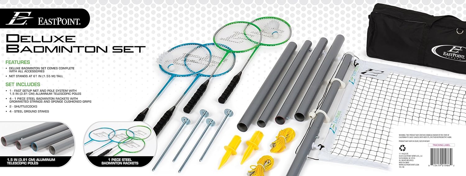 EastPoint Sports Deluxe Badminton Set : Sports & Outdoors