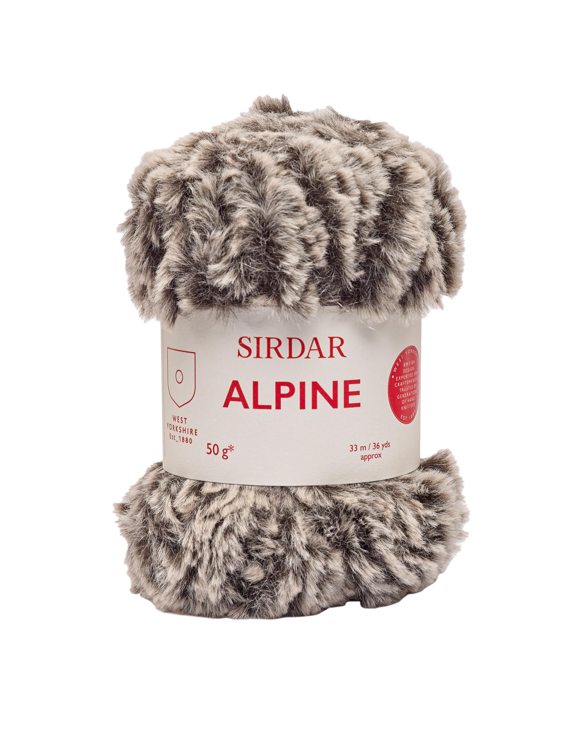 Sirdar Alpine, Luxe Faux Fur Yarn, Brindle (403), 50g — image 1