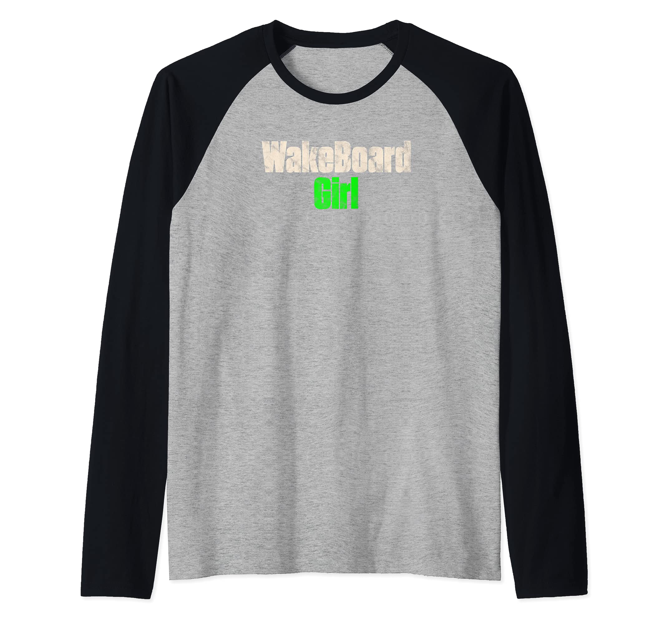Wakeboard Water Sport - Wakeboard Girl Raglan Baseball Tee