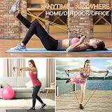 Himaly Resistance Bands Set 5pcs 100 Lbs with Handles Door Anchor view 5