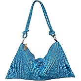 Rhinestone Purse Silver Hobo Purse Sparkly Black Evening Bag for Women Prom Party Wedding | Rhinestone, Sparkly, Prom, Party, Wedding