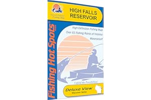 FISHING HOT SPOTS High Falls Flowage (Marinette Co) Fishing Map