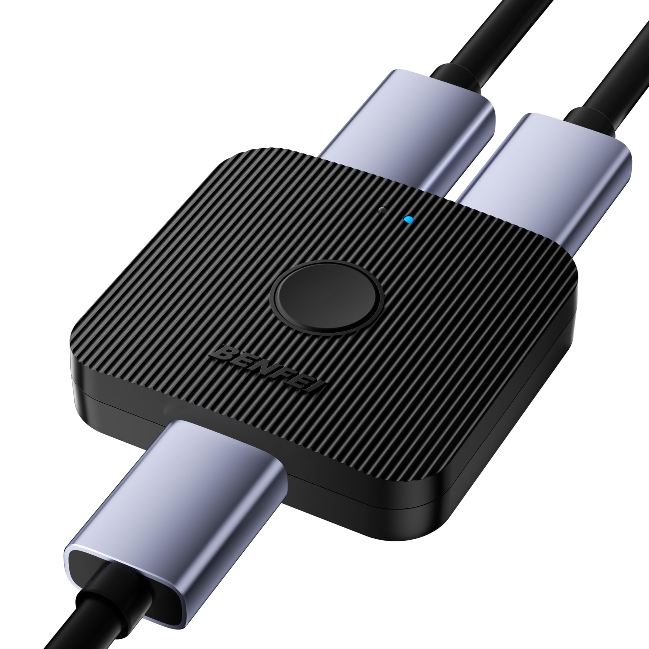 BENFEI HDMI Switch, 4K HDMI Switcher 2 Input 1 Output, 1 Input 2 Output, Supports 4K 3D HD 1080P Compatible for Firestick, Xbox PS4 Roku HDTV