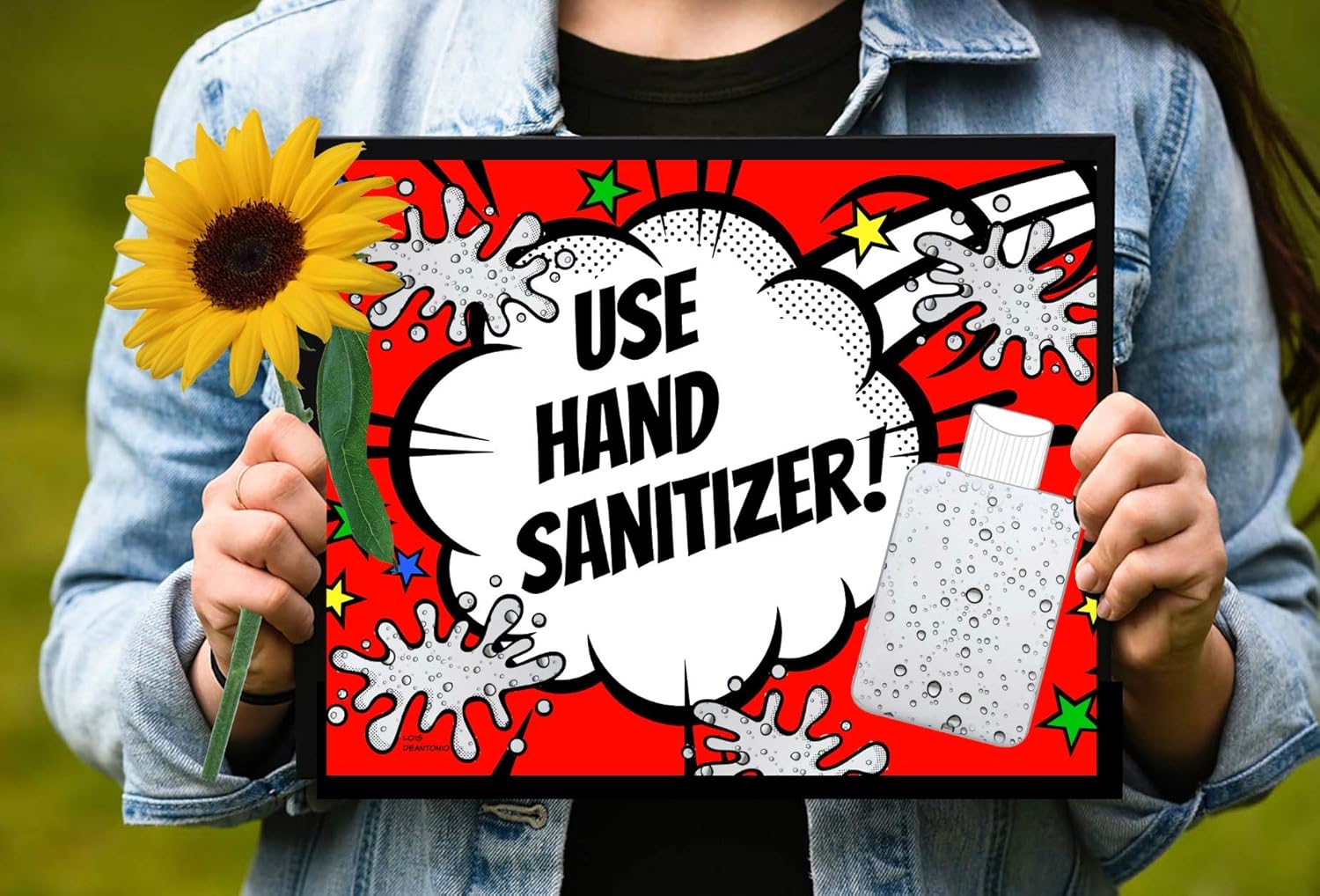 Disease Prevention Health Education poster Wash Hands art