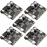 5pcs Bluetooth Audio Receiver Board BT 5.0 Stereo Audio Amplifier 3.7-5V Car Speaker Amplifier for DIY