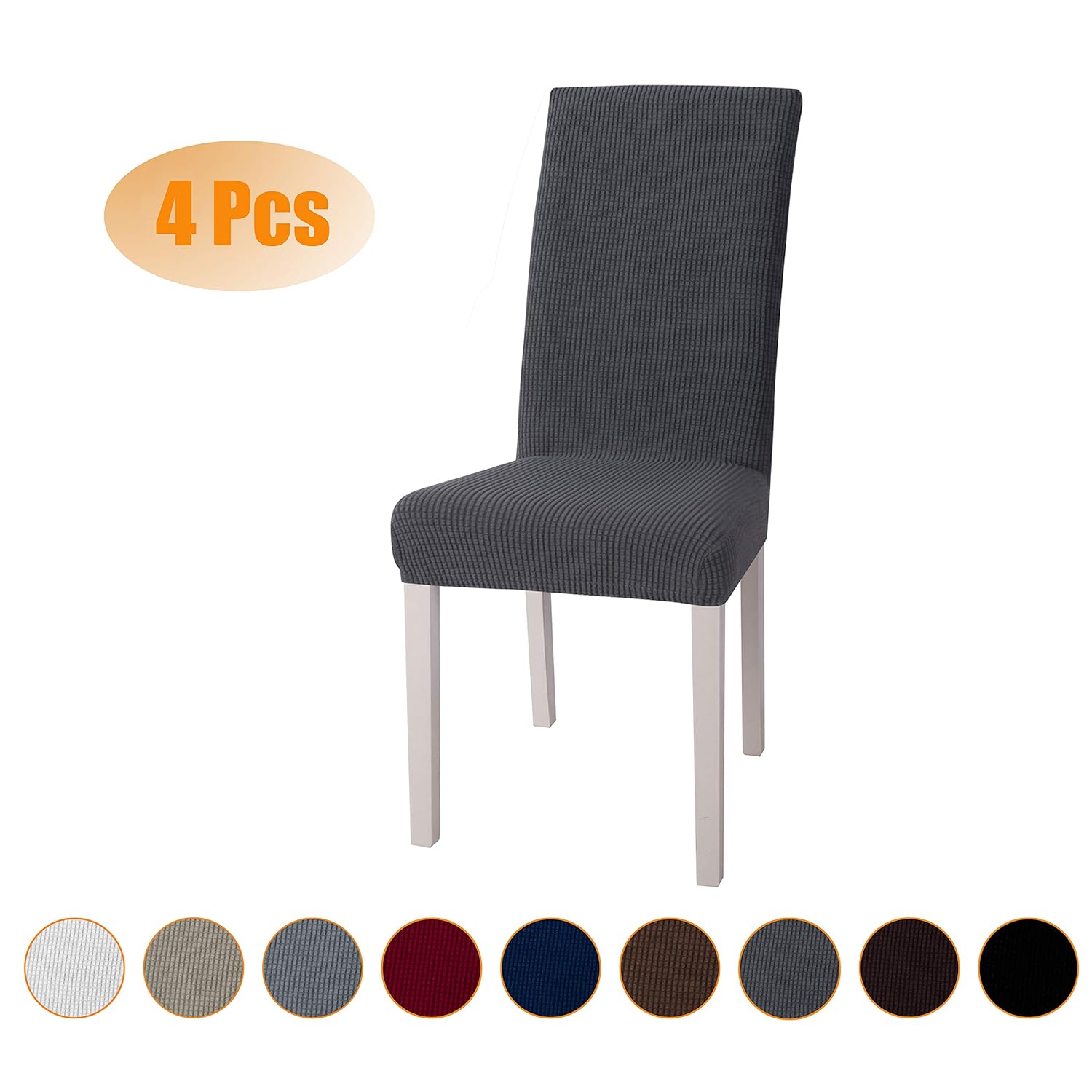 Best grey tall dining room chair covers
