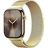 Original Milanese Loop Band Compatible with Apple Watch 38mm 40mm 41mm 42mm 44mm 45mm 46mm 49mm - Women & Men Magnetic Closure Adjustable Metal Strap for iWatch Series 11 10 9 8 7 6 5 4 SE2 3 Ultra2 3