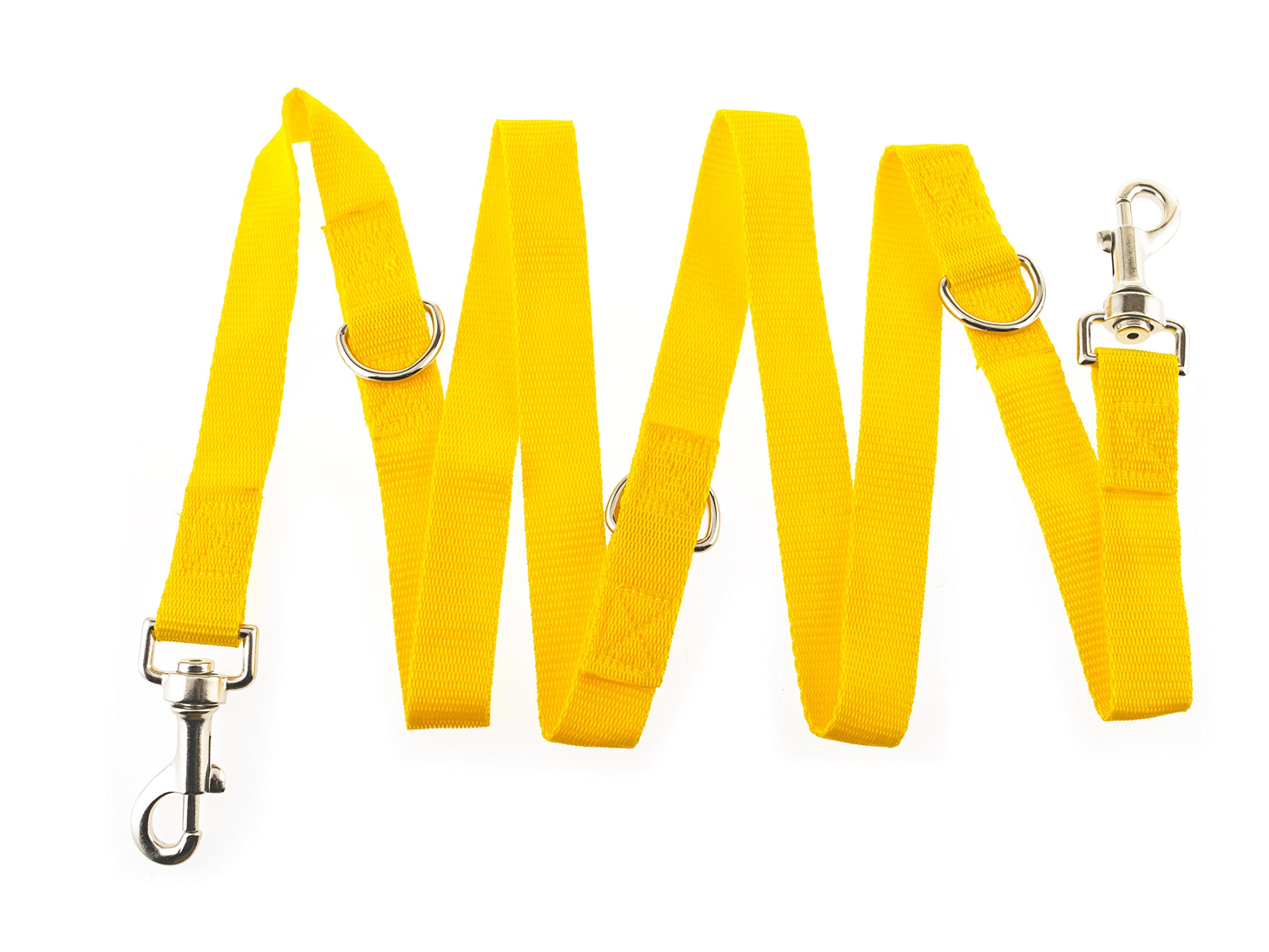 Maximum Pet Products Police style Yellow dog training lead Multiple colours 6ft/1.8m