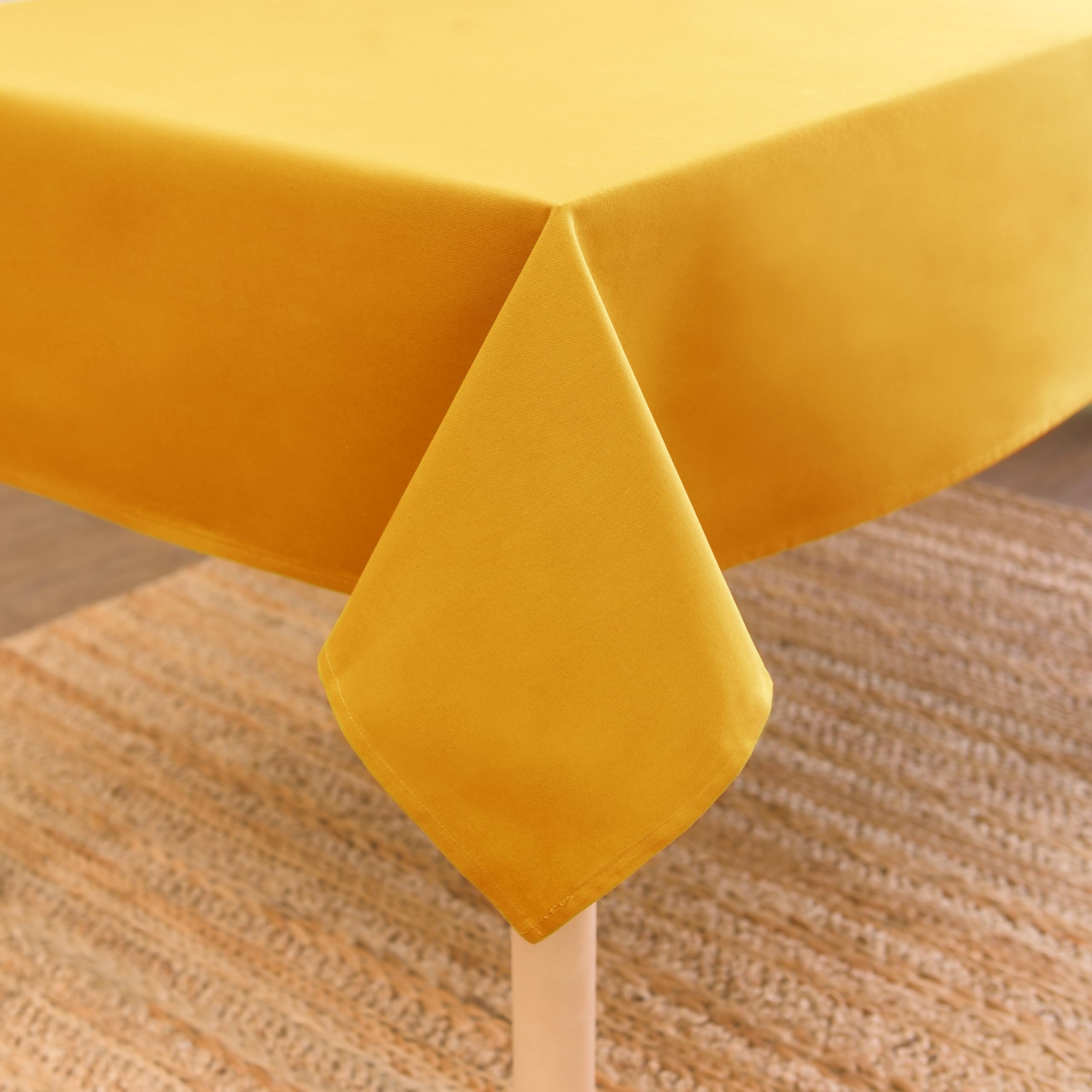 Encasa XO Dining Table Cover | 56x72 in Cotton Canvas Rectangular Tablecloth | Machine Washable, Mango Table Cloth for Indoor & Outdoor Dining, Durable, Easy-Care | Suitable for Any Occasion — image 1