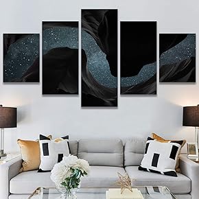 SIGNWIN 5 Panel Canvas Wall Art Modern Art...