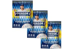 Chinook Seedery Roasted Jumbo Sunflower Seeds - Keto Snack - Best For Snack Packs - Gluten Free, Non-GMO Sunflower Seeds Snacks - Flavored Sunflower Seeds 4 oz (Pack of 3) - Lemon Pepper Flavor