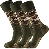 Toichi Men's Hiking Socks, Tactical Over-the-Calf Work & Hunting Boot Socks for Men,3 Packs