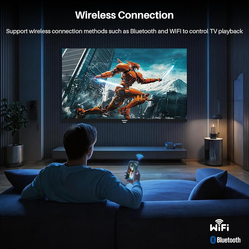 Televisor 32 Pulgadas, QLED Full HD Smart TV sin Marco, K32Q1FFQ-T8