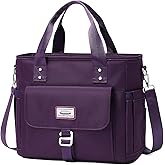 Weitars Lunch Bag for Women Work,Insulated Lunch Box Extra Large Lunch Tote Bag,Wide-Open Tote Cooler Bag With Removable Shoulder Strap with Side Pocket,Lunchbag For Picnic Hiking Beach