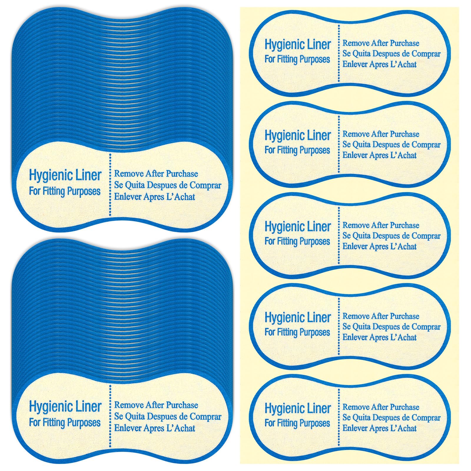 Photo 1 of Dunzoom 500 Pcs Adhesive Protective Hygiene Try on Sticker Hygiene Strip Bulk for Swimwear Underwear Panty Liners Bikini
