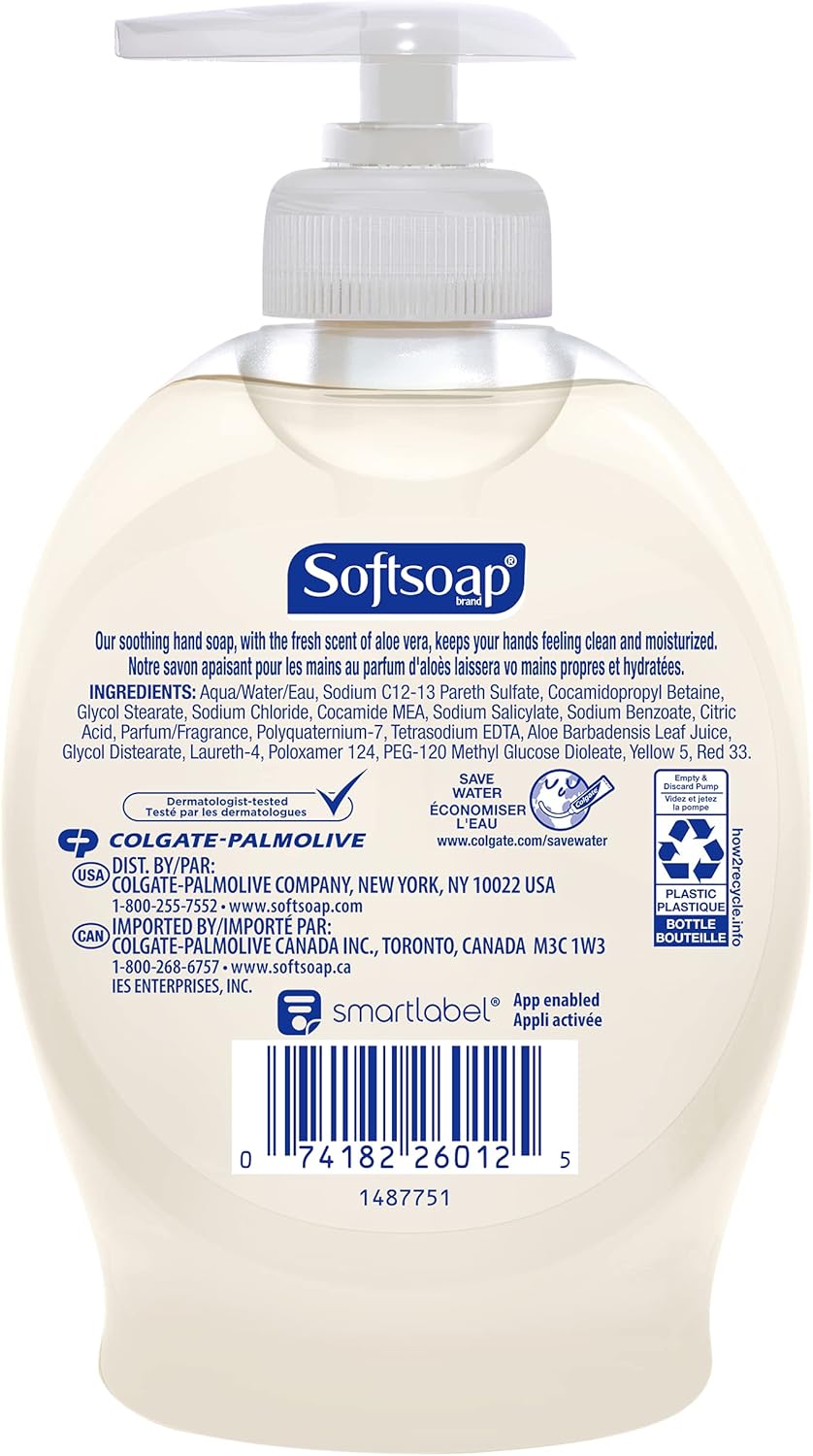 Softsoap Liquid Hand Soap, Aloe - 7.5 fluid ounce: Health & Personal Care