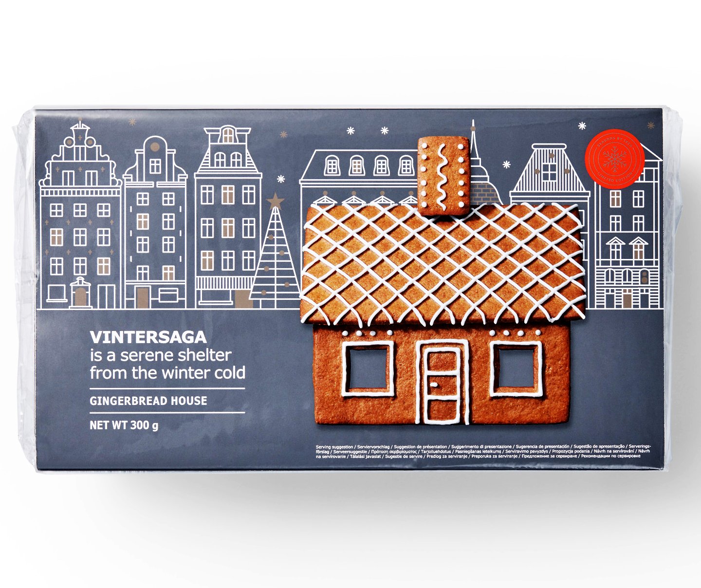 IKEA Gingerbread House Kit For Kids - Seasonal Christmas Decorating Set