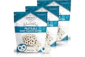 Hayden Valley Foods Vanilla Yogurt Flavored Covered Pretzels | 5oz Bags (Pack of 3) | No Artificial Flavors, Preservatives or Colors | Sweet Holiday White Snack