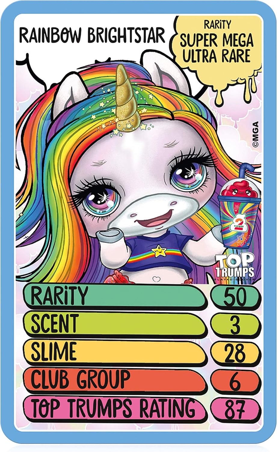 Winning Moves - TOP TRUMPS - POOPSIE - Card games - Board Game - French Version, Primary Colors, Petit - Image 4