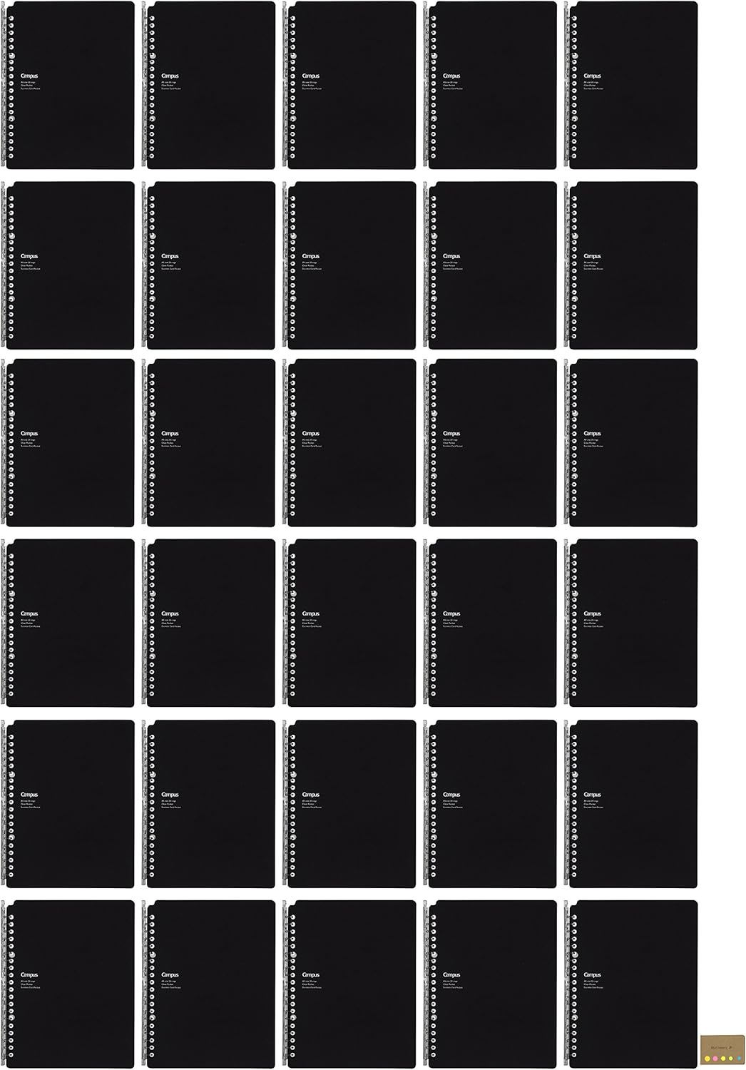 Amazon Kokuyoキャンパススマートリングbizバインダーの作業 A5 26リング ブラック 30 Pack 付箋値設定 ファイル バインダー 文房具 オフィス用品