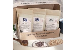 NoirePack-Black Owned Coffees Sampler Box, Whole Beans, Medium & Dark Roasts, Blends, 3 piece-variety set, Minority Owned Coffees, Specialty Coffees