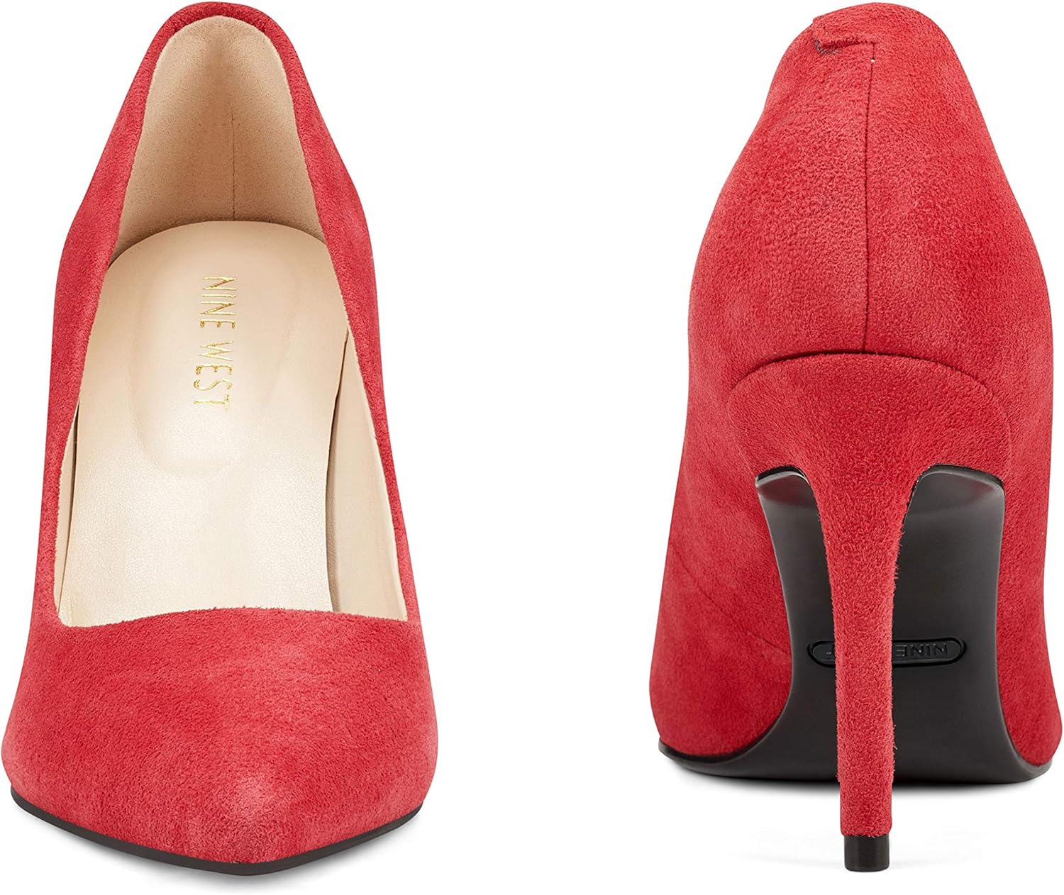 nine west red high heels