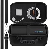 Canboc Carrying Case for Sony ULT Field 3 Wireless Portable Bluetooth Speaker, ULT Field 3 Bag with Shoulder Strap, Mesh Pocket fits USB Cable or Other Accessories, Black