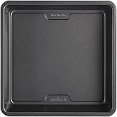 GoodCook PRO Square Cake Pan Nonstick Warp & Scratch-Resistant Dishwasher-Safe Carbon Steel Construction for Even Baking Oven Safe to 480°F, 9 x 9-Inch, Gray