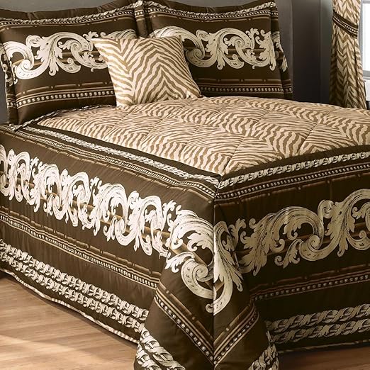 Amazon Com Hedaya Home Fashions Zaria Mitered Full Bedspread