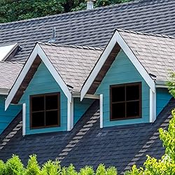 2 Pack 16" x 16" Brown Shed Window with Tempered
