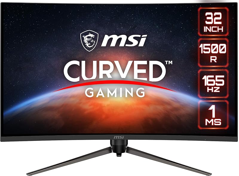 MSI Optix AG321CR 31.5" FHD 165Hz 1ms Curved VA Gaming Monitor 1500R FreeSync