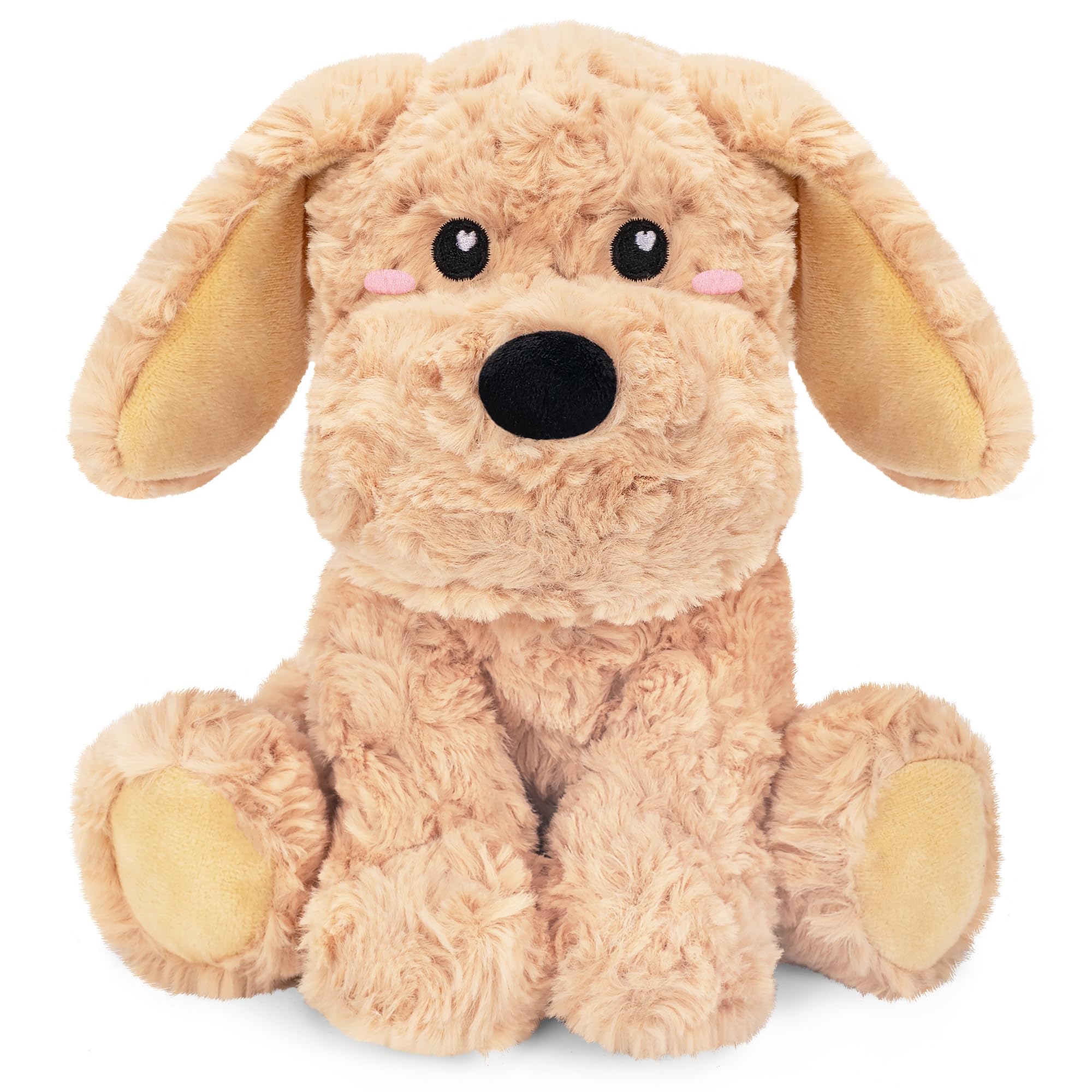 Photo 1 of Golden Retriever Dog Microwavable & Weighted Puppy Stuffed Animals- 1.5 Lbs Unscented Doodle Heating Pad for Warmth, Period Cramps & Anxiety, Cute Dog Plushie Toy Gifts for Women Girls & Kids