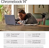 HP Chromebook 14 N100 4GB RAM 128GB SSD 14" HD Chrome OS Glacier Silver view 2