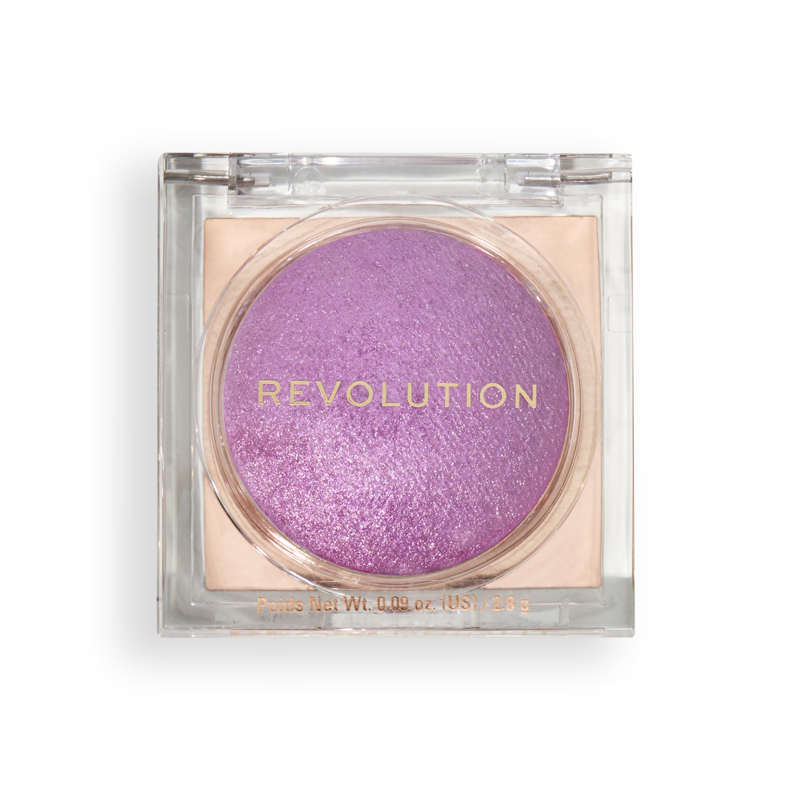 Revolution, Beam Bright Blush, Blendable & Buildable Face Powder Blush, Luminous Finish for Radiant Cheeks, Vegan & Cruelty-Free, Lick of Lilac Purple, 2.8g