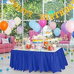 DecorRack 2 Pack Table Skirts, 29 in x 14 ft