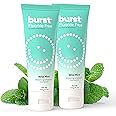 BURST Fluoride Free Whitening Toothpaste for Stain Removal (4.7oz/2 Pack/Wild Mint) | for Sensitive Teeth | with Xylitol | Vegan, Gluten & SLS Free