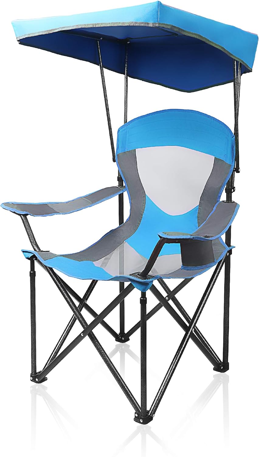 ALPHA CAMP Camp Chairs with Shade Canopy Chair Folding Camping Recliner