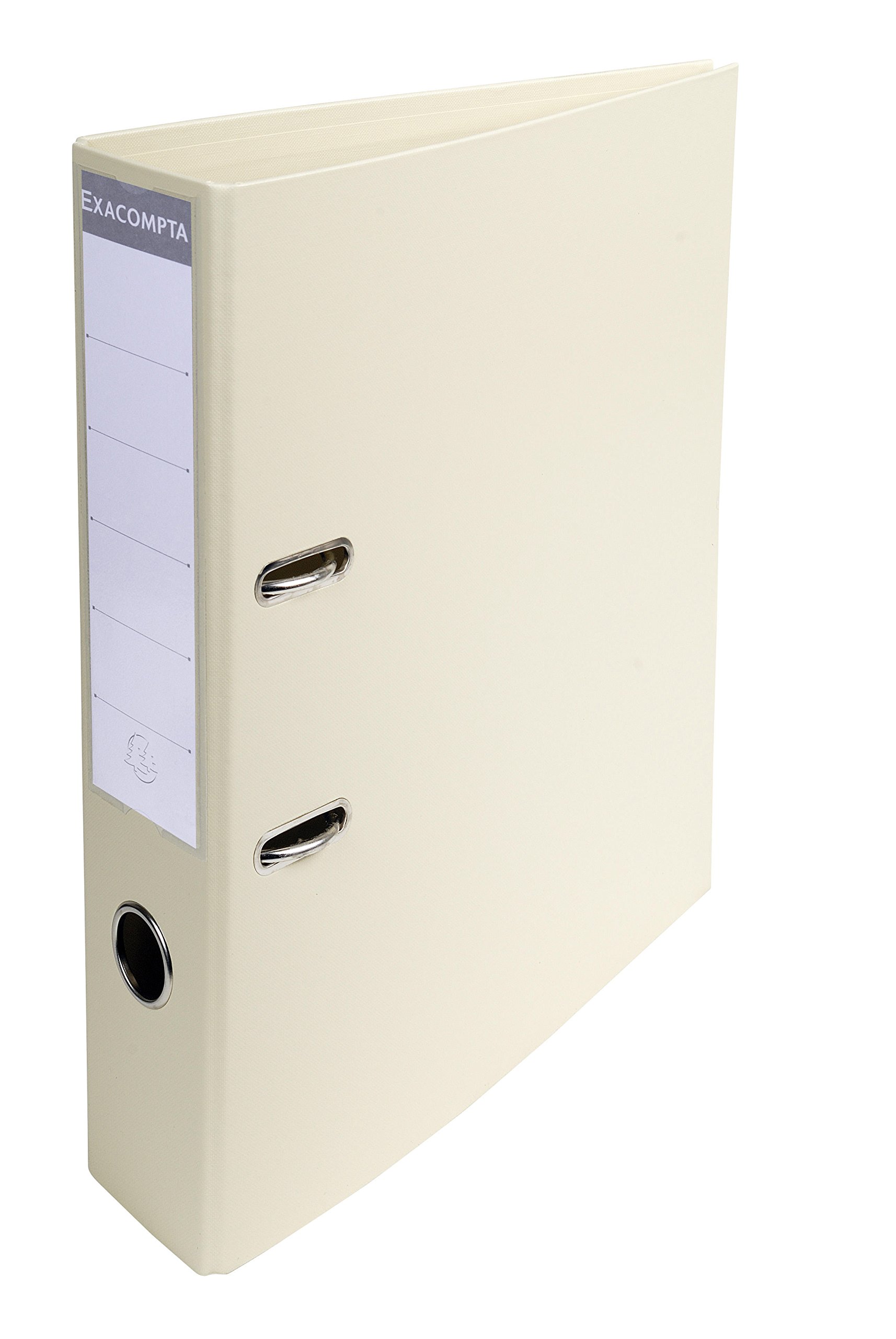 Exacompta - Ref 53750E - Prem'Touch PVC Lever Arch File - 320 x 290mm in Size, 2 Rings, Can Hold A4 Documents, 70mm Spine, 75mm Rings, FSC-Certified - Mastic Cover