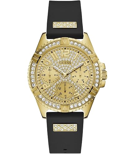 Amazon.com: Guess Crystal Accented Bracelet Watch : GUESS