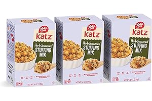 Katz Gluten Free Herb Seasoned Stuffing Mix Perfectly For All Your Holiday And Everyday Cooking Needs, With No Artificial Flavors, Colors, Or Preservatives Pack of 3 (6 Oz)