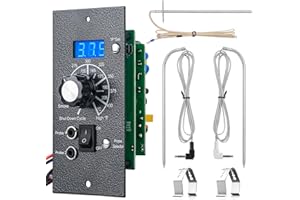 UNIDANHO Upgraded Digital Thermostat Controller Replacement Traeger Wood Pellet Grill Control Panel Pro PID Board BAC365 RTD Sensor Thermometer Meat Probe BBQ Accessories